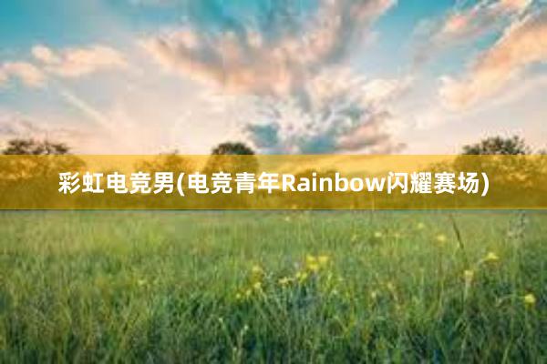 彩虹电竞男(电竞青年Rainbow闪耀赛场)